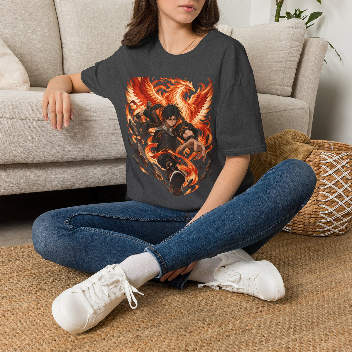 The Phoenix Warrior | Japanese Style | Anime Ninja T Shirt