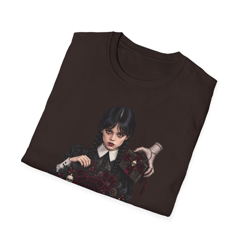 Wednesday Addams | Gothic Chrismtas Portrait T-Shirt