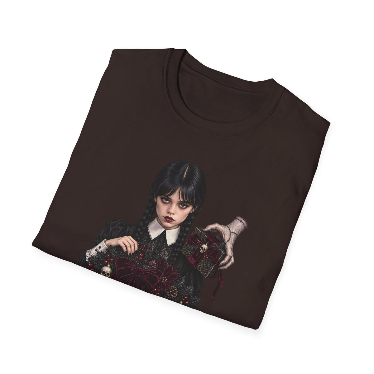 Wednesday Addams | Gothic Chrismtas Portrait T-Shirt