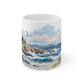 Lighthouse Watercolour Mug | Nautical Coastal Landscape