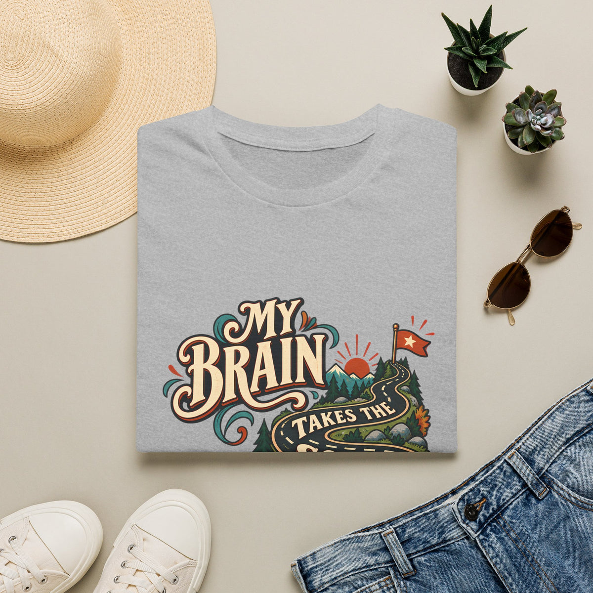 The Scenic Route | A Beautifully Different Mind | Neurodivergent Shirt