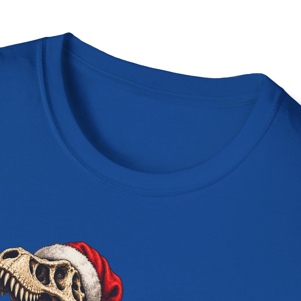 T-Rex Sleigh | Dinosaur Fossil Christmas T‑Shirt