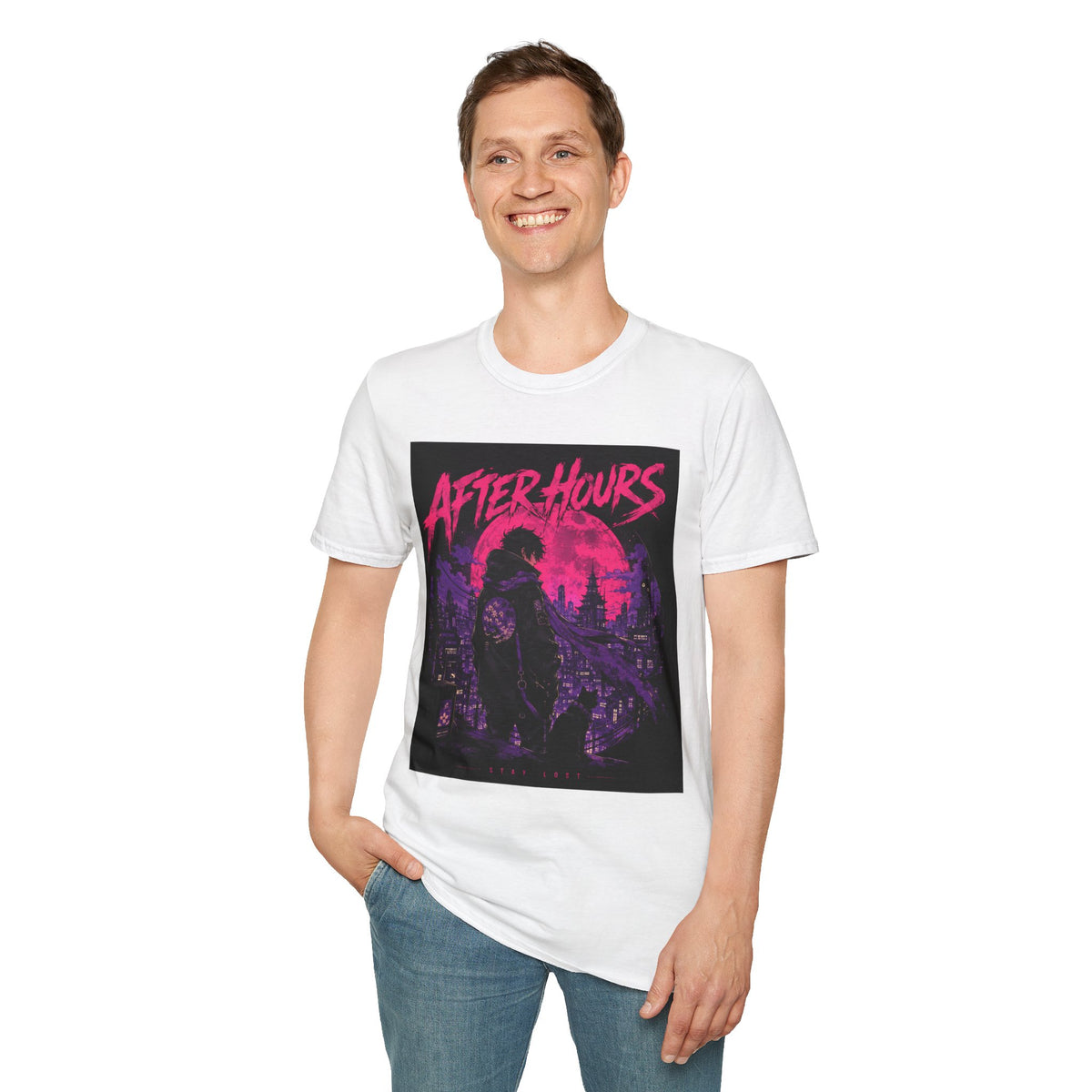 After Hours Graphic T-Shirt — Neon Night City Retro Tee