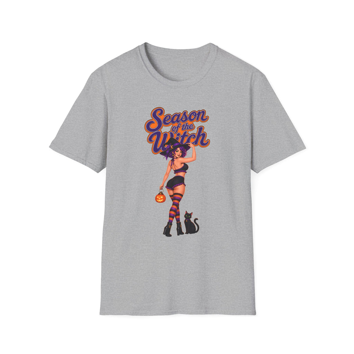 Season of the Witch T-Shirt — Retro Pinup Halloween Witch Graphic Tee