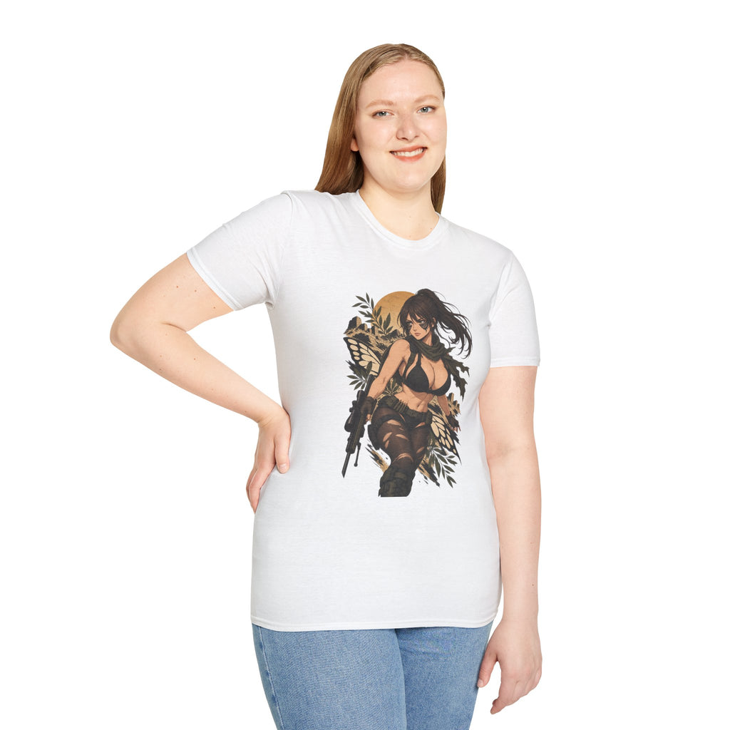 Quiet | Sexy Metal Gear Pin Up Girl | Anime Style Sniper Girl T-Shirt