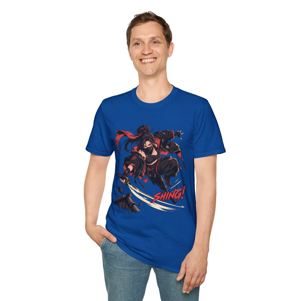 SHING! | Rooftop Samurai Girl | Japanese Anime Style Fight Shirt