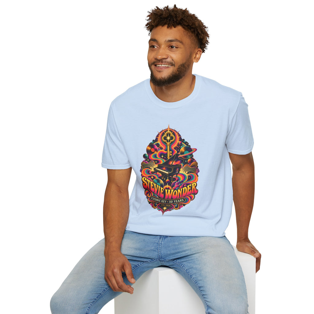 Stevie Wonder Psychedelic Key Songs In The Key of Life T-Shirt