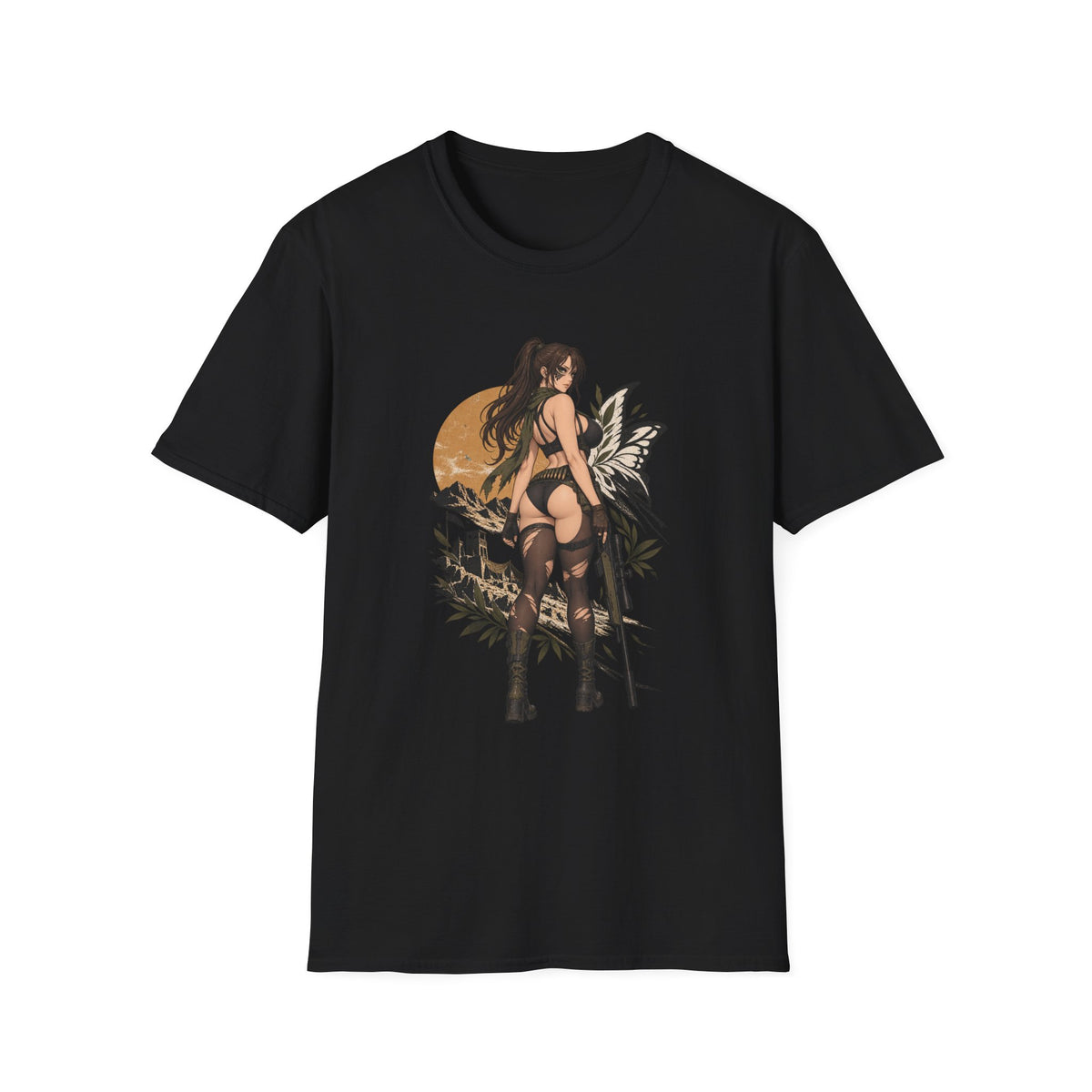 Metal Gear | Quiet | Sexy Pin Up Fantasy Sniper Girl T-Shirt