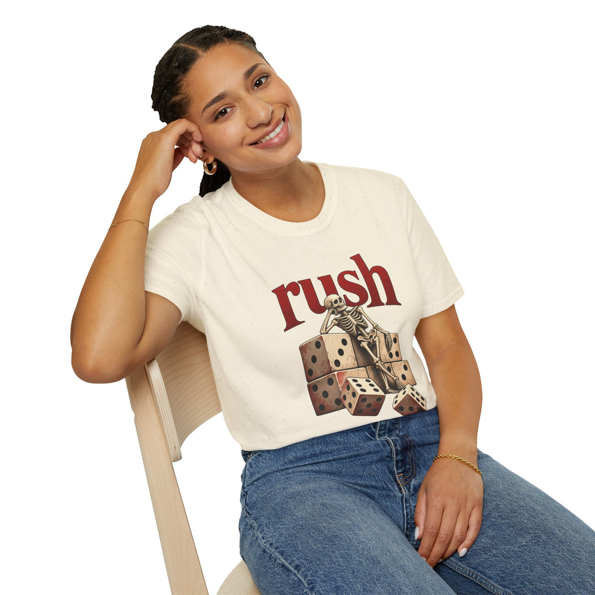 Rush | Roll the Bones | Dice Skeleton Prog Band T-Shirt