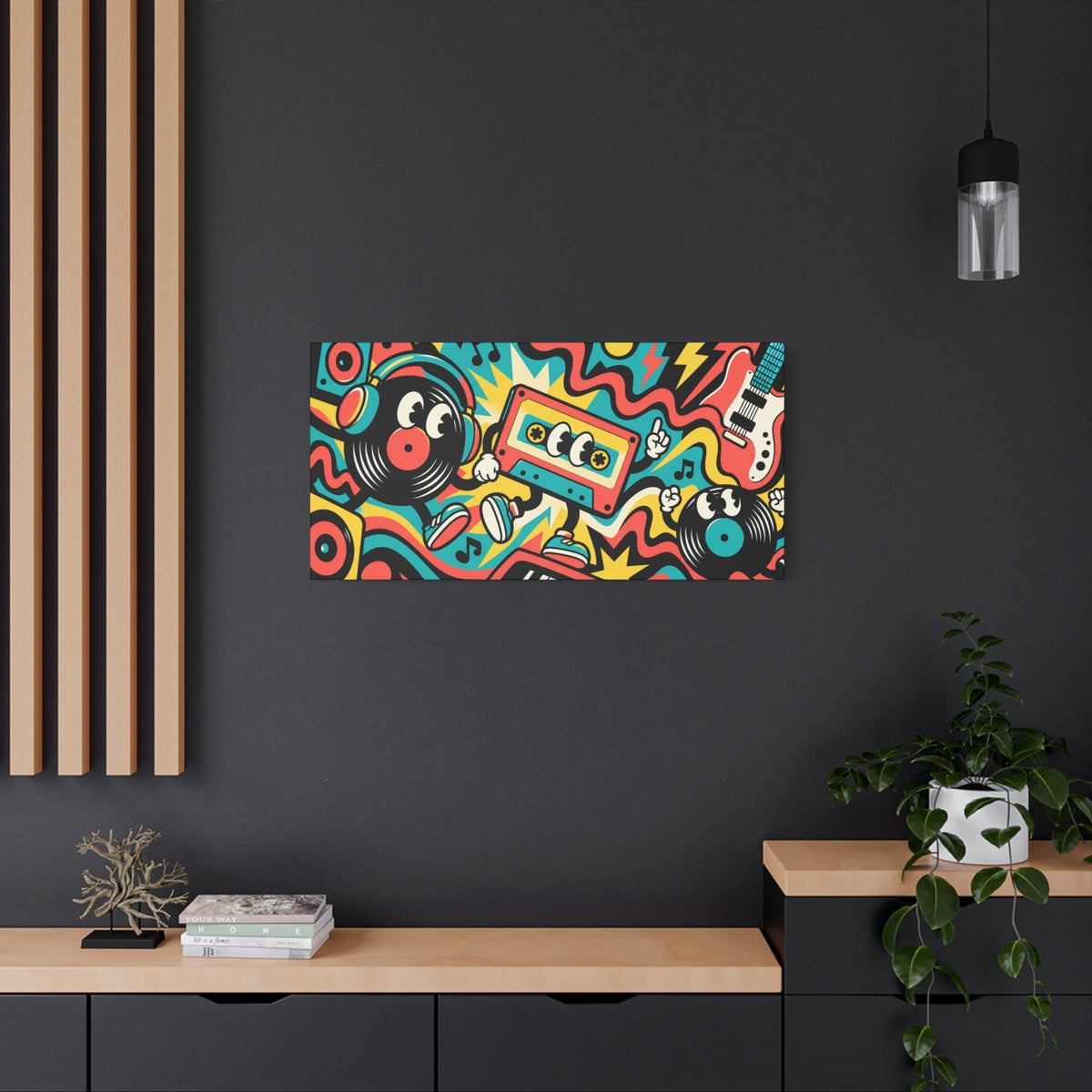 Wall art | Mixtape Madness: Retro Music Pop Art Print