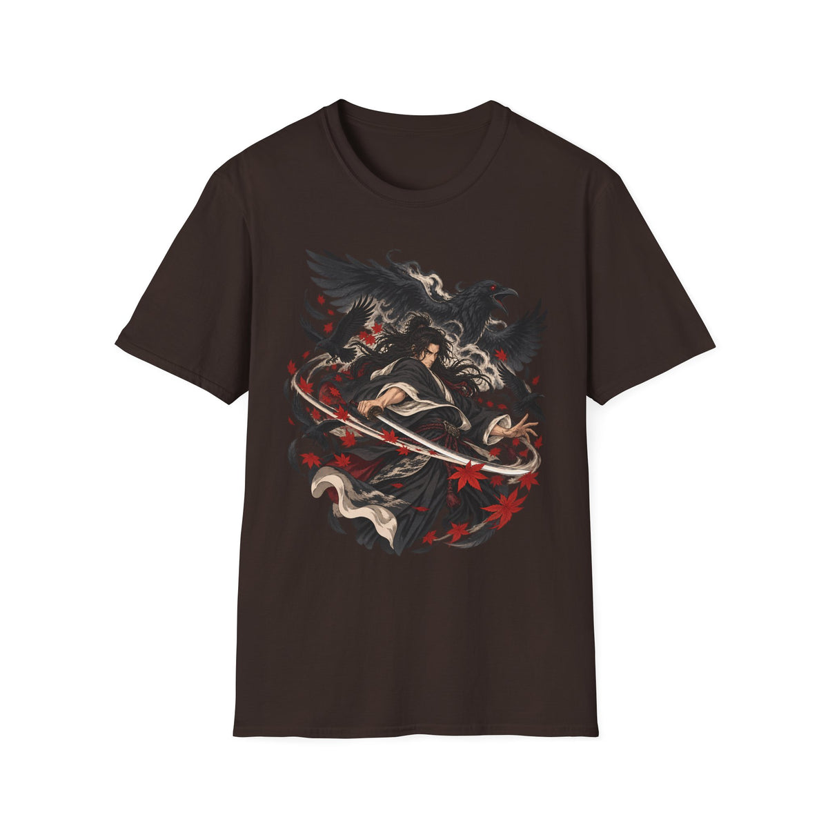 Raven Master | Japanese Samurai | Dark Fantasy T-Shirt