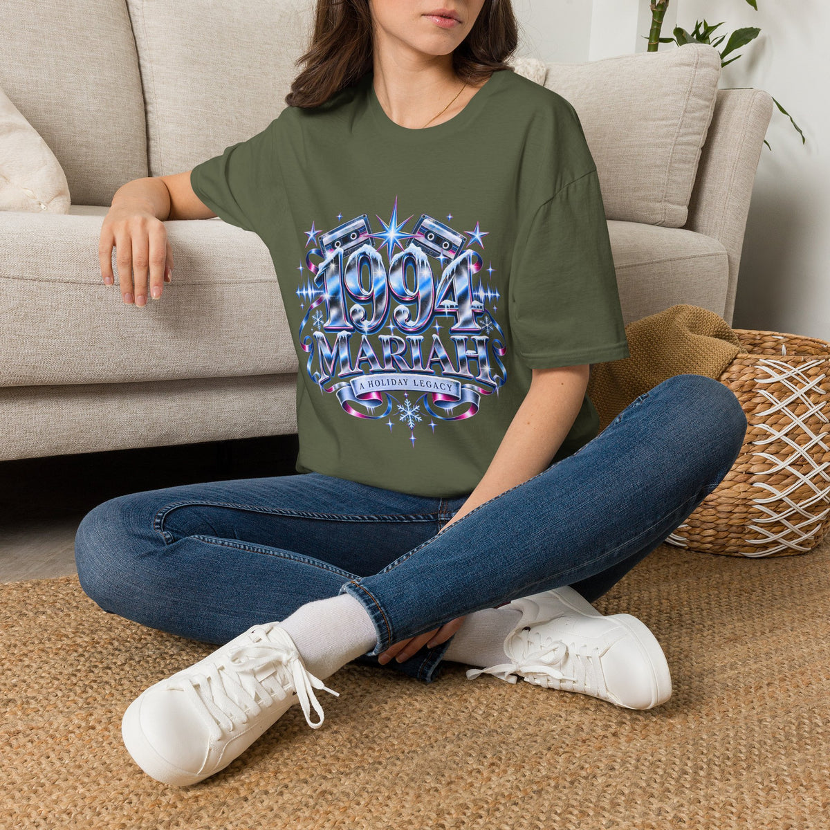 1990s Mariah Carey Graphic T-Shirt | Retro Cassette Pop Vintage Tour Style