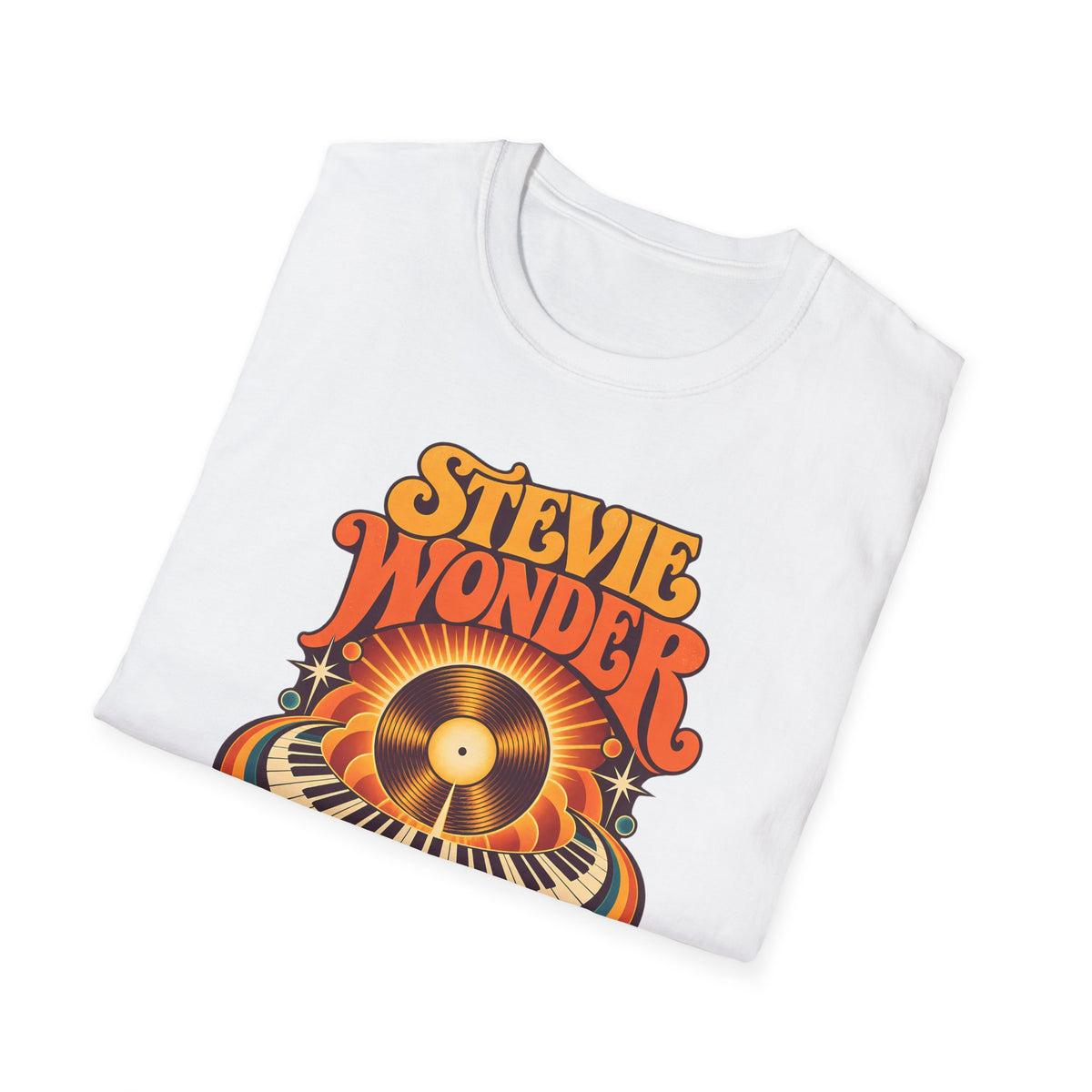 Stevie Wonder Retro Vinyl Tee - Songs In The Key Of Life Graphic T-Shirt