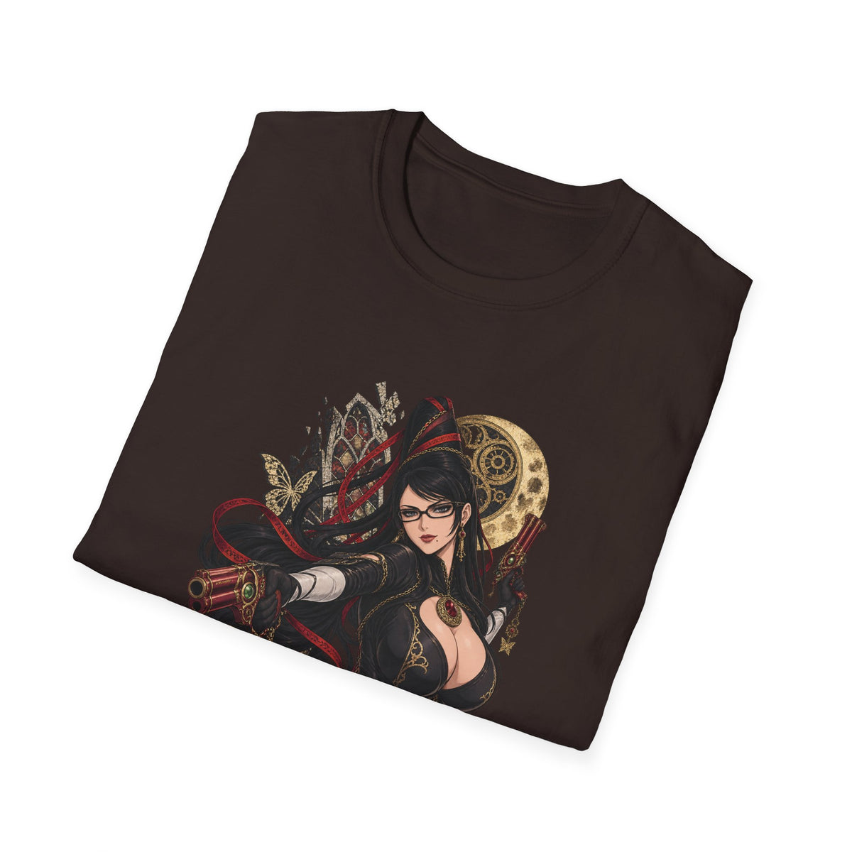 Bayonetta | Sexy Gothic Gaming Anime Pin Up Girl | Gothic Sorceress T-Shirt