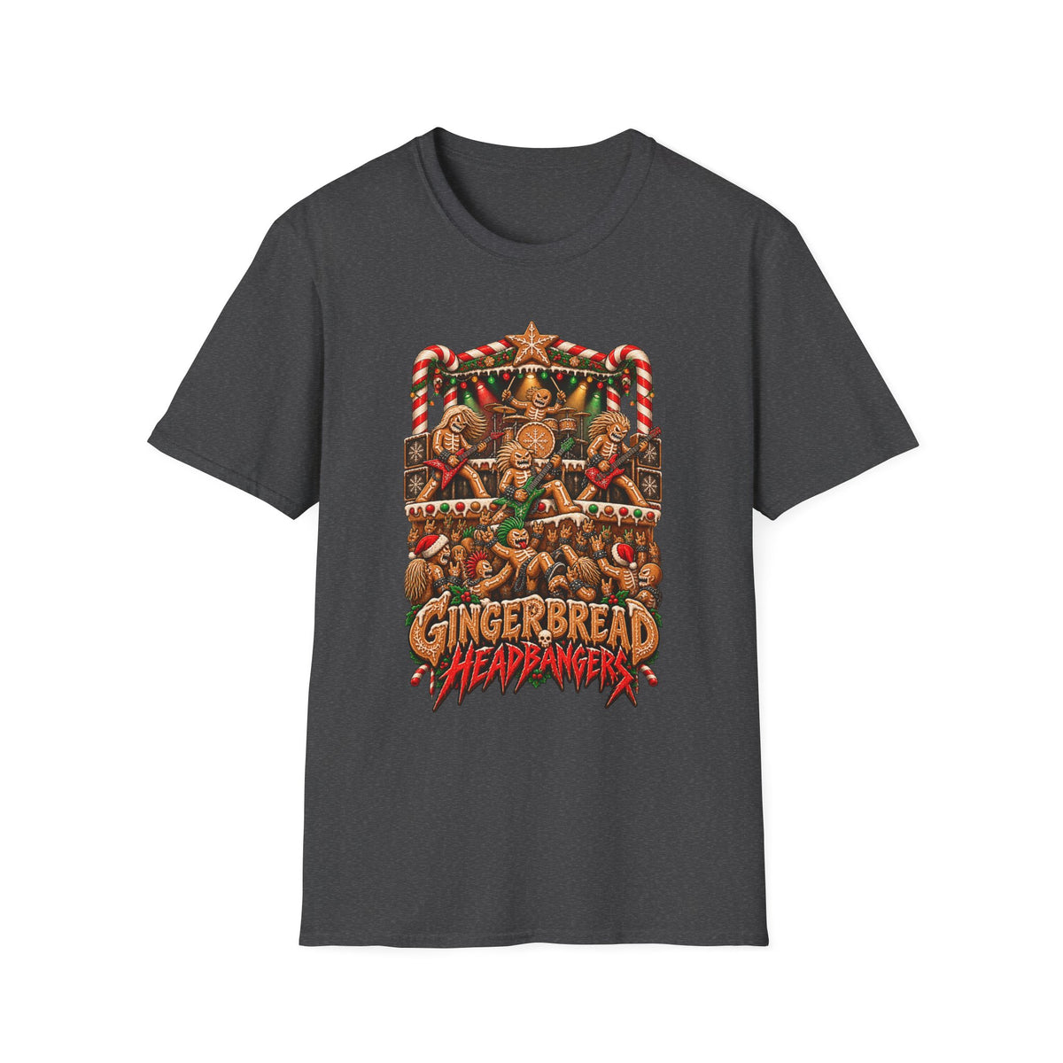 Gingerbread Headbangers | Christmas T-Shirt