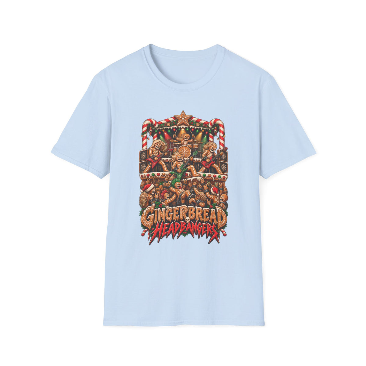 Gingerbread Headbangers | Christmas T-Shirt