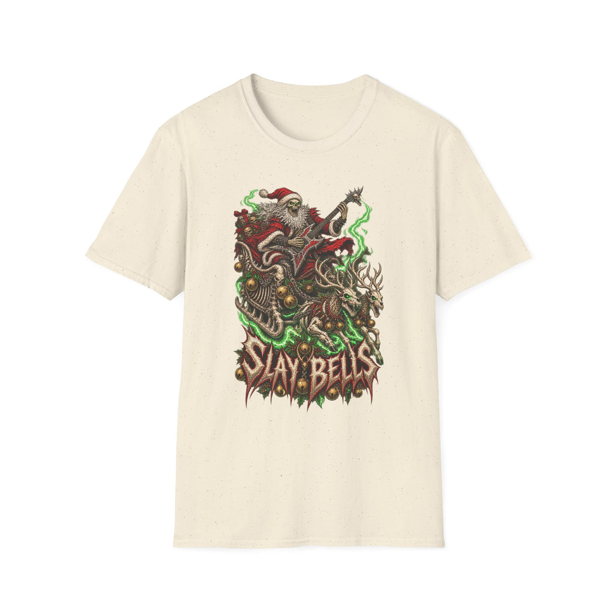 Slay Bells | Santa Clauses Horror Christmas T-Shirt