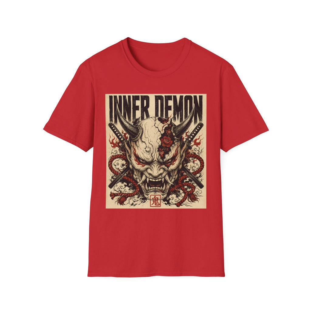 Inner Demon Graphic T-Shirt — Horror Skull Oni Design