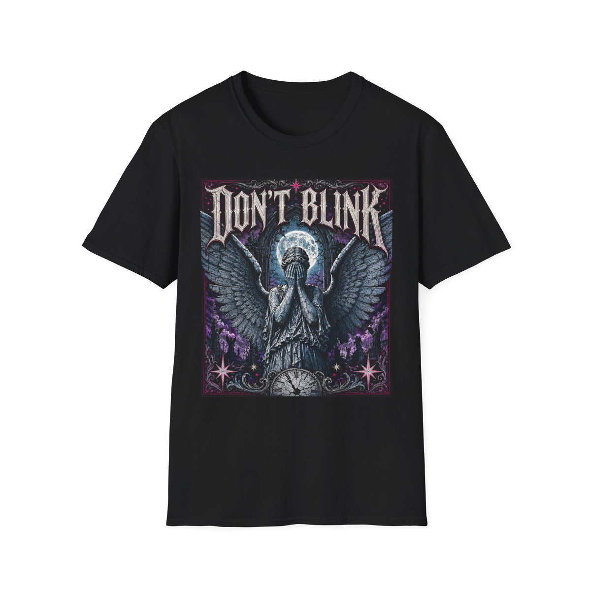 Don't Blink T-Shirt — Gothic Weeping Angel Graphic Tee