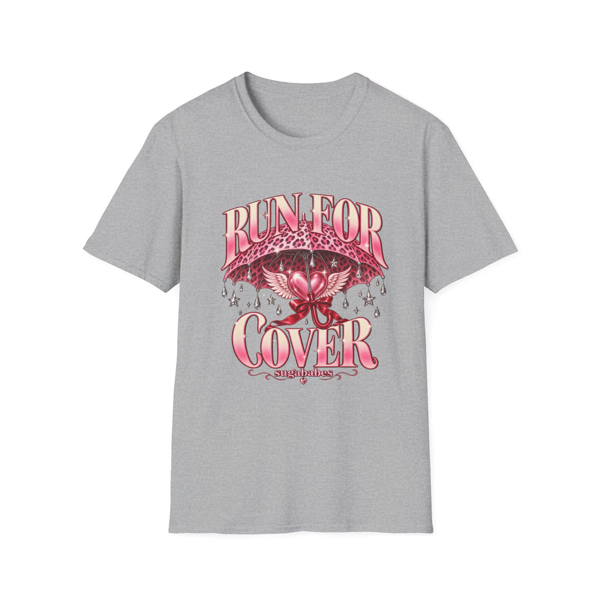 Run For Cover | Sugababes | Pink Umbrella Graphic T Shirt