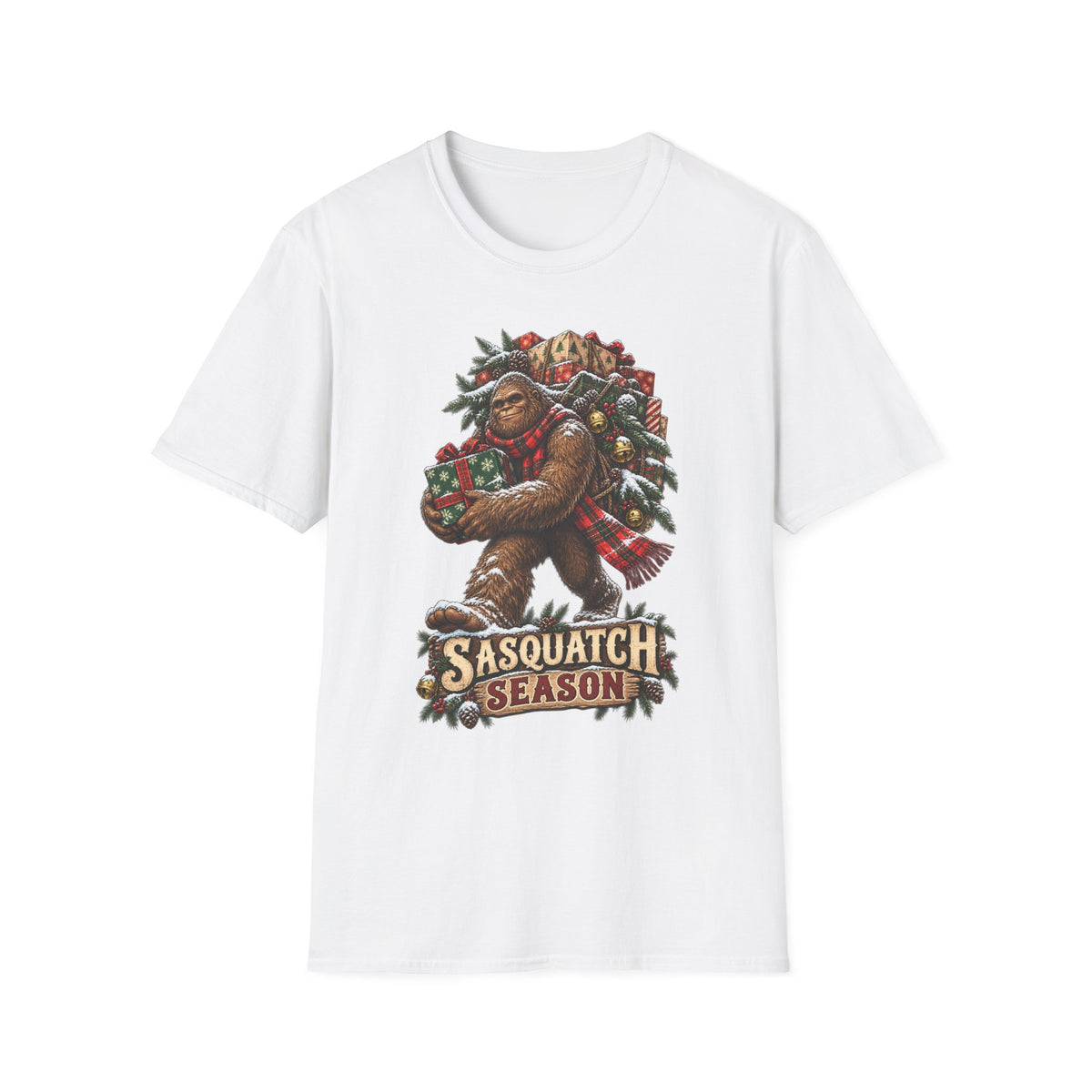Bigfoot Chrismtas | Sasquatch Season Christmas T-Shirt