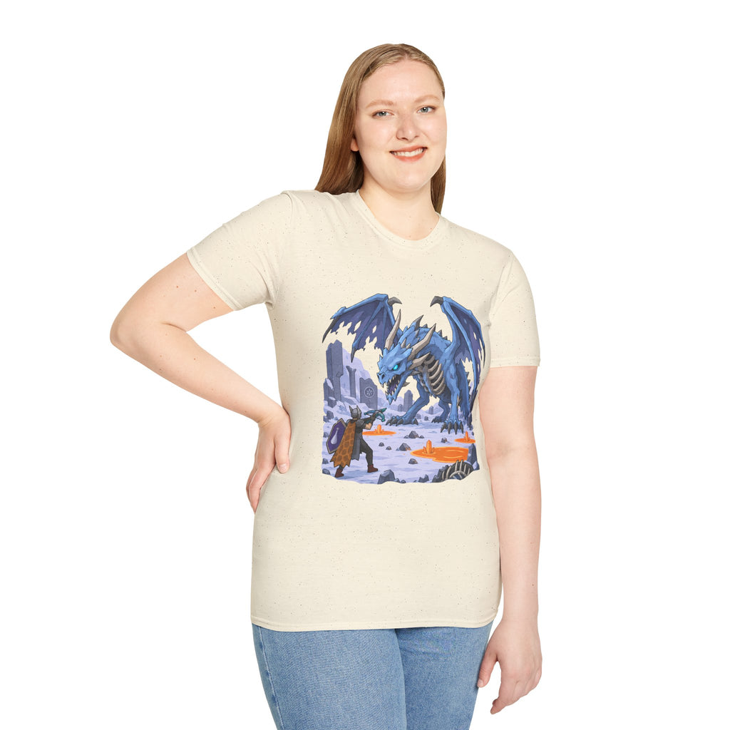 Vorkath Blue Ice Dragon T-Shirt - Fantasy Dragon Graphic Tee