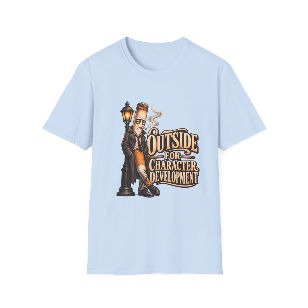 Outside for Character Development | Humorous Vintage Cigarette Graphic