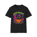 Stay Spooky | Halloween | Neon Witch Cat & Jack-O'-Lantern Design