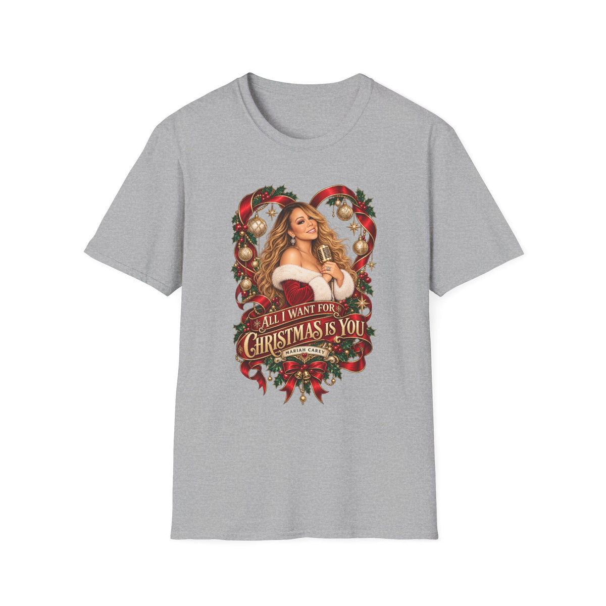 Mariah Carey | All I Want for Chrismtas Is You | Christmas Graphic T-Shirt