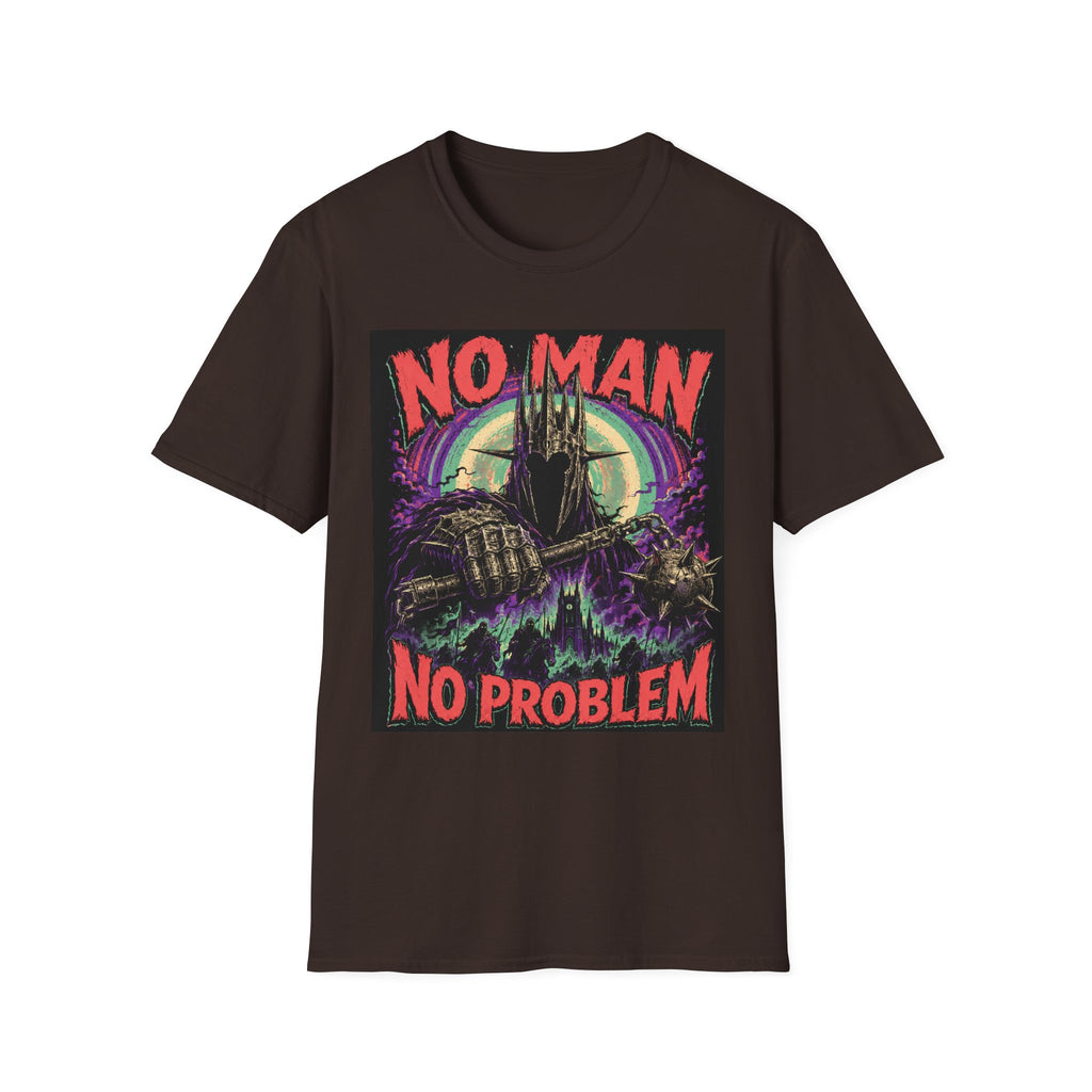 No Man No Problem T-Shirt — Retro Gothic Castle Graphic Tee