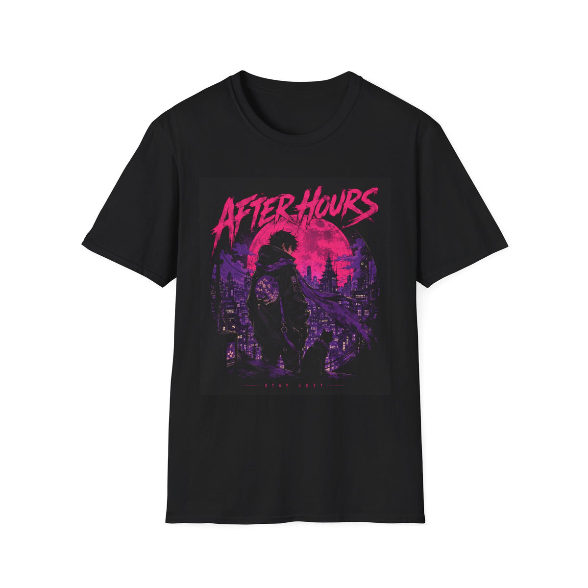 After Hours Graphic T-Shirt — Neon Night City Retro Tee