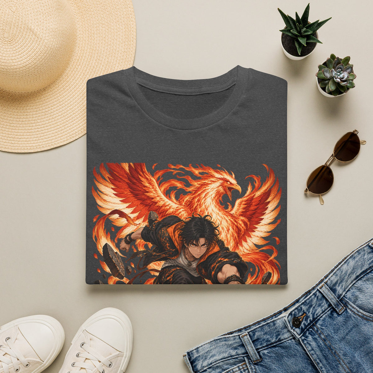 The Phoenix Warrior | Japanese Style | Anime Ninja T Shirt