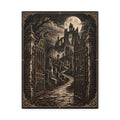 Canvas | Gothic Moonlit Cathedral | Occult Wall Art