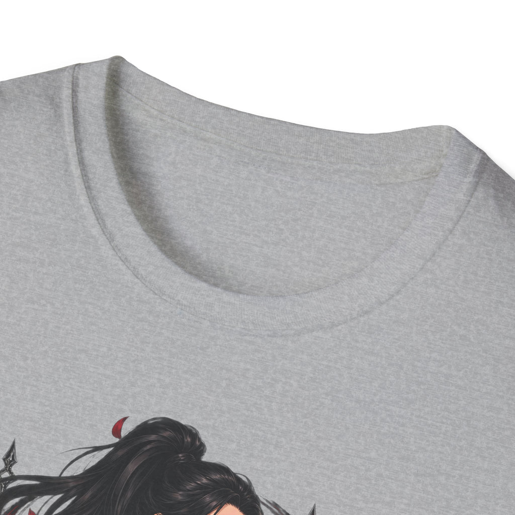 The Seducer | Sexy Black Haired Pony Tail Pin Up Girl Graphic Shirt