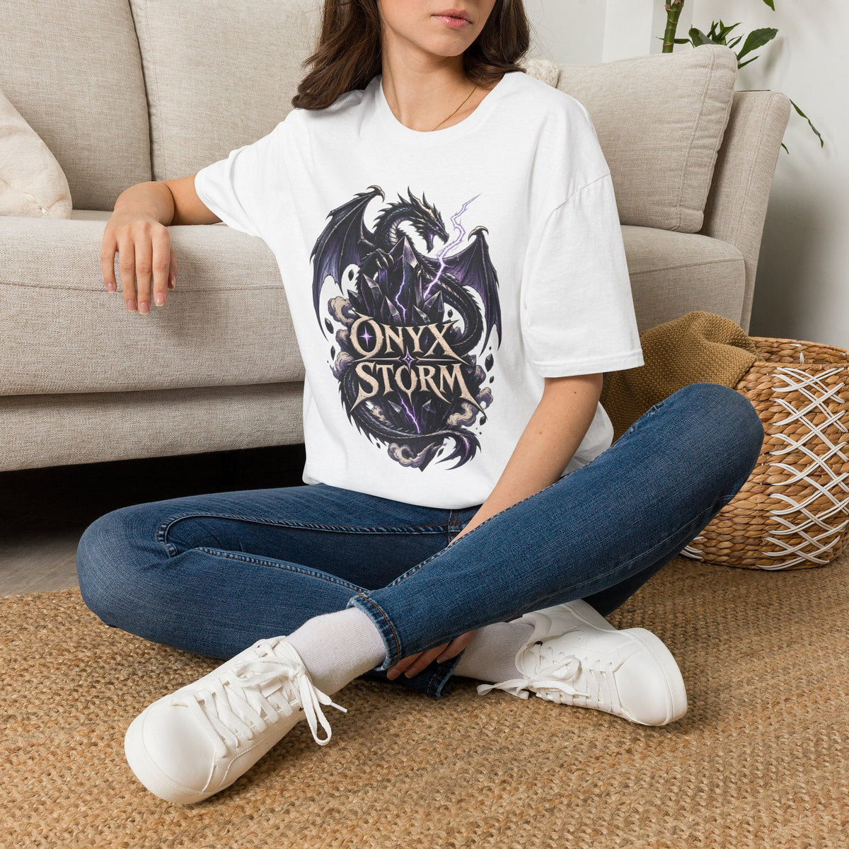 Onyx Storm | Fantasy Book Readers Dragon T-Shirt