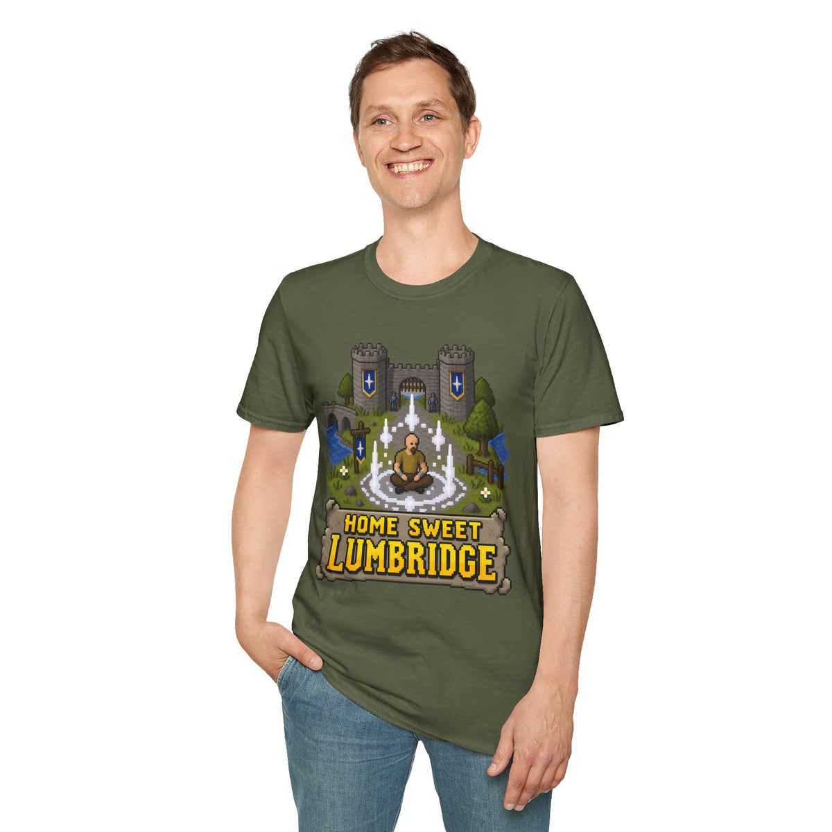 Lumbridge Castle Teleport Tee - Runescape / OSRS Inspired