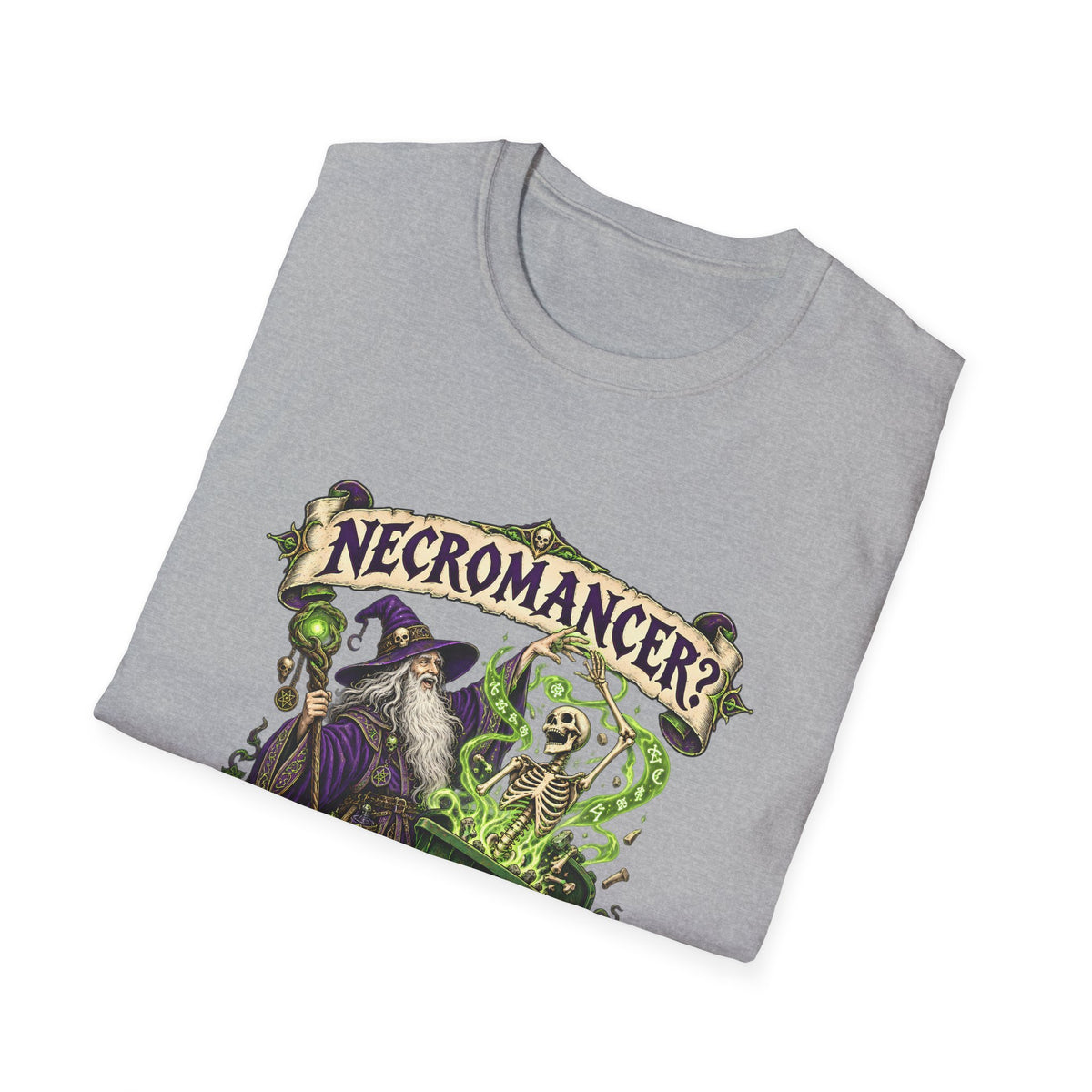 Necromancer? I Prefer People Recycler T-Shirt | Funny Gothic Halloween Tee