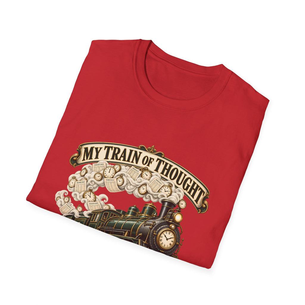 Train of Thought Vintage Steam Engine T-Shirt | My Train of Thought Has a Full Working Timetable