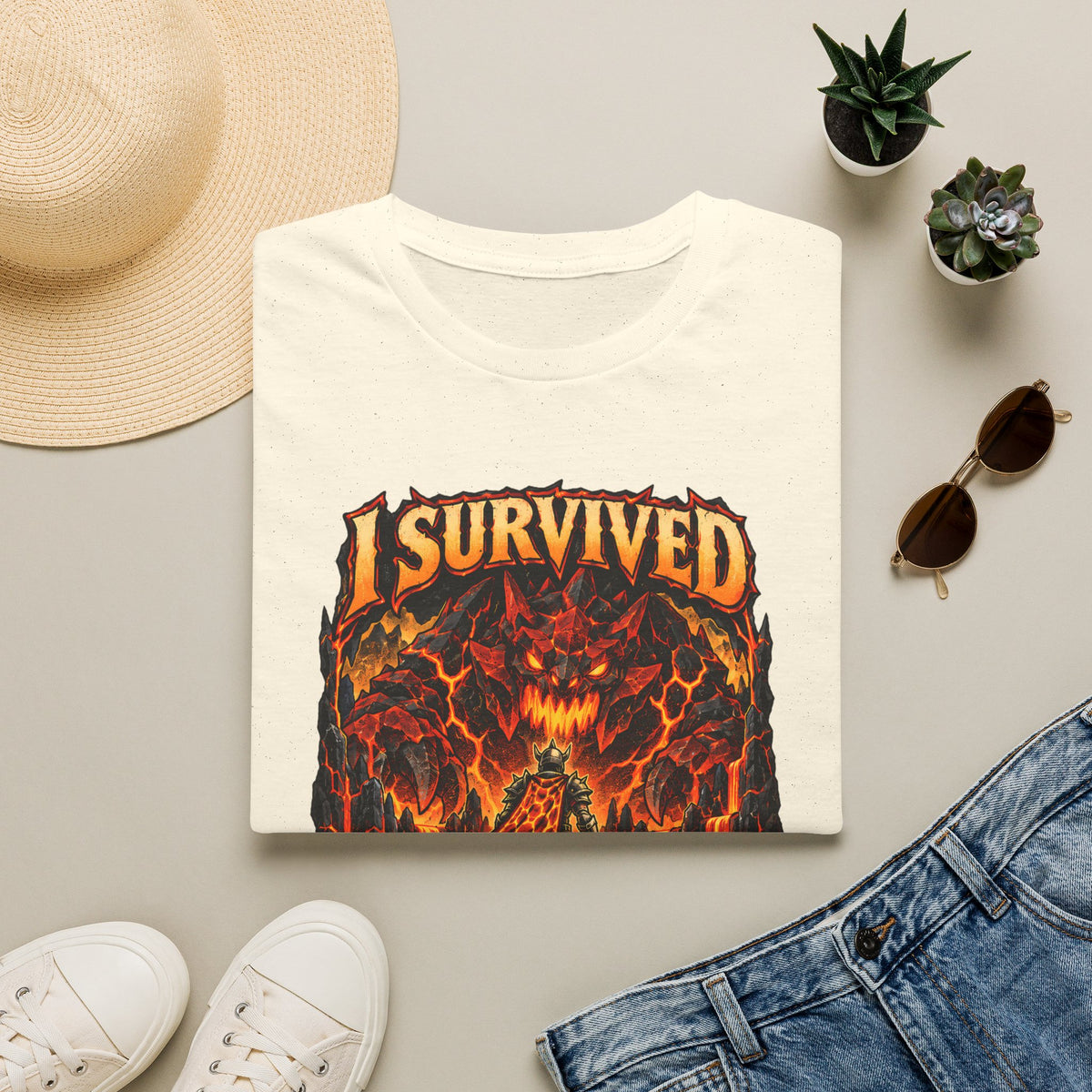 I Survived The Fight Caves Runescape / OSRS Inspired T-Shirt