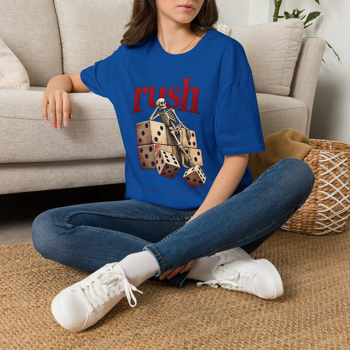 Rush | Roll the Bones | Dice Skeleton Prog Band T-Shirt