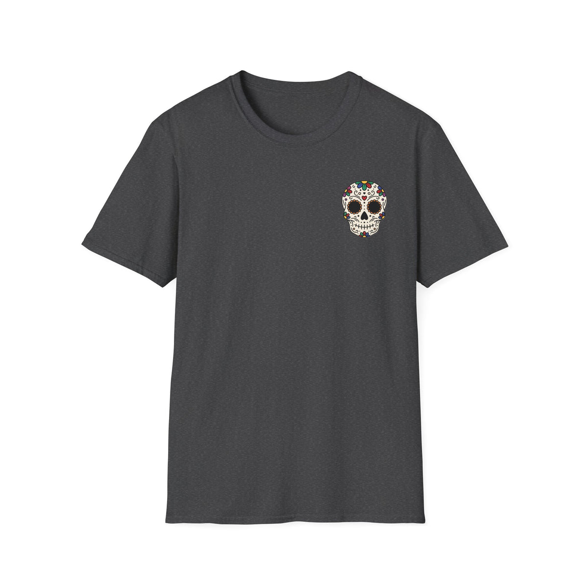 Sugar Skull | Colourful | Day of the Dead |  Floral Skull Tee