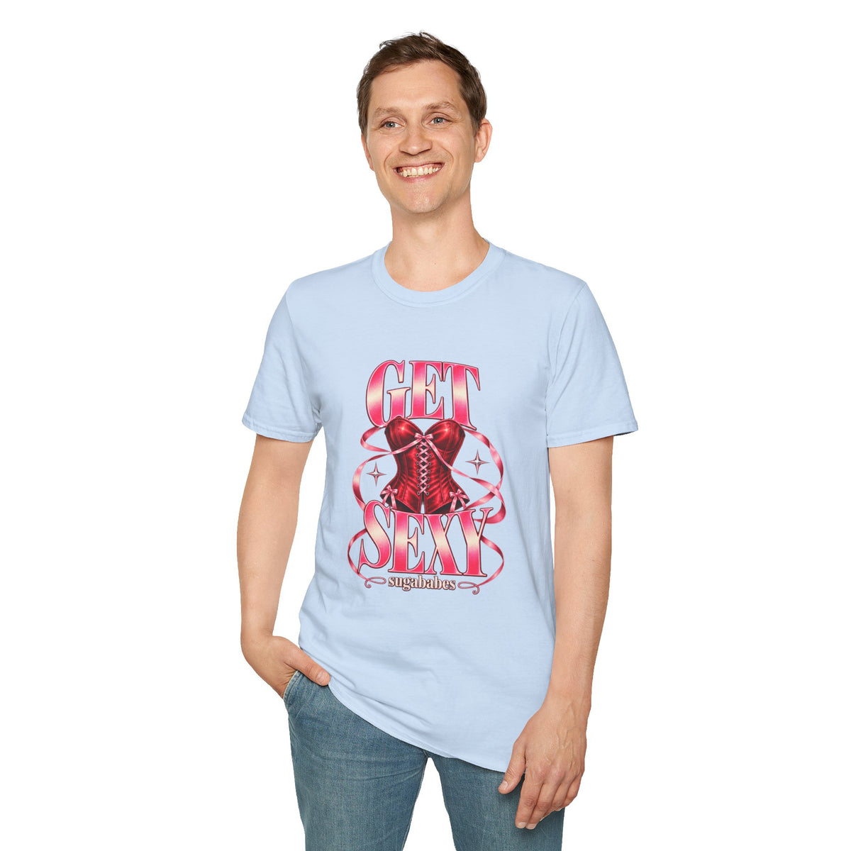 Get Sexy | Sugababes | Corset Retro Pink Y2K Vibe Graphic T Shirt