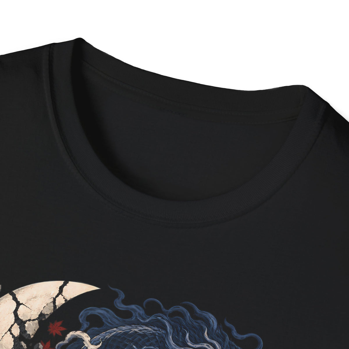 Samurai of the Dragon | Japanese Anime Warrior & Serpent Illustration T Shirt