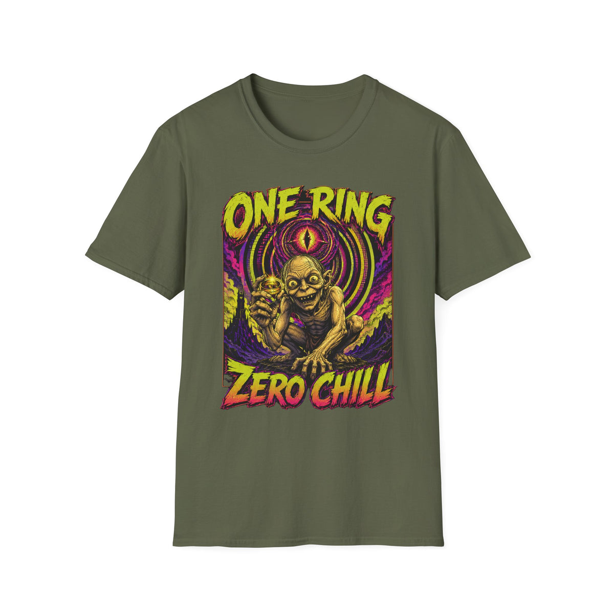 One Ring Zero Chill T-Shirt — Gollum Fantasy Horror Graphic Tee