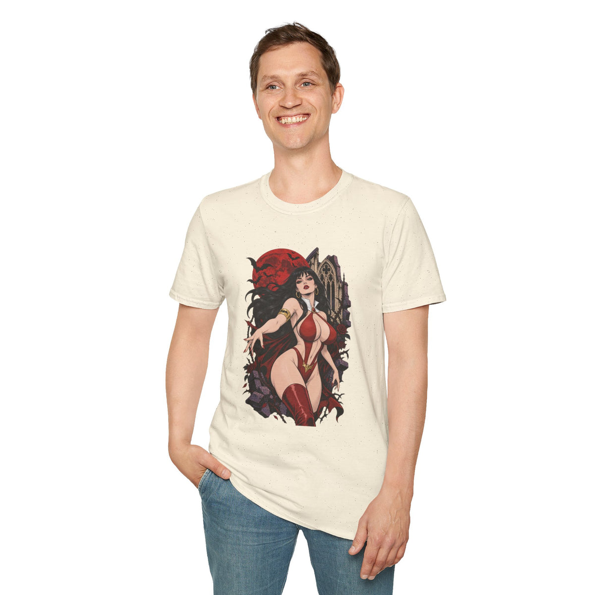 Vampirella | Sexy Vampire Queen | Pin Up Girl | Sexy Halloween Graphic T-Shirt
