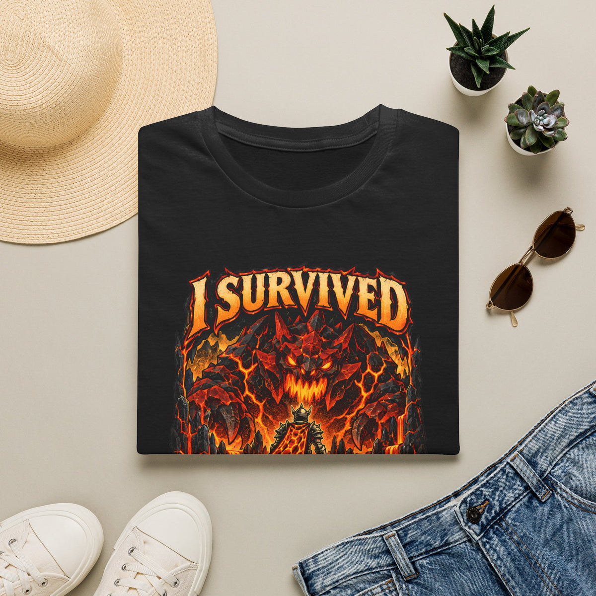 I Survived The Fight Caves Runescape / OSRS Inspired T-Shirt