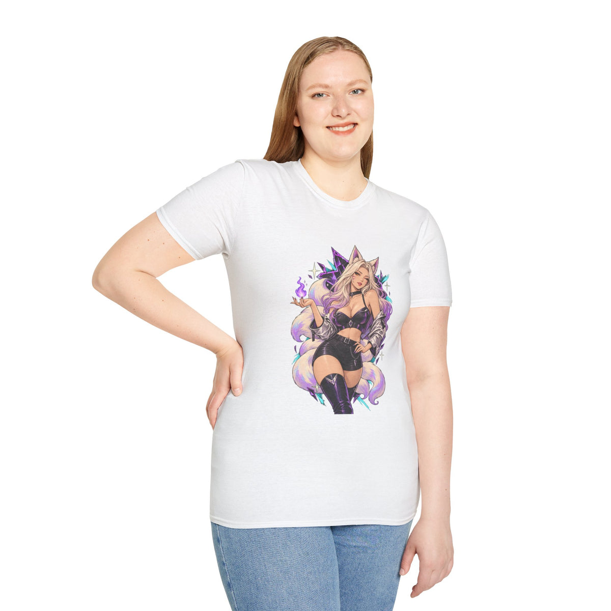 Ahri | League of Legends | Anime Fox Pin Up Girl T-Shirt