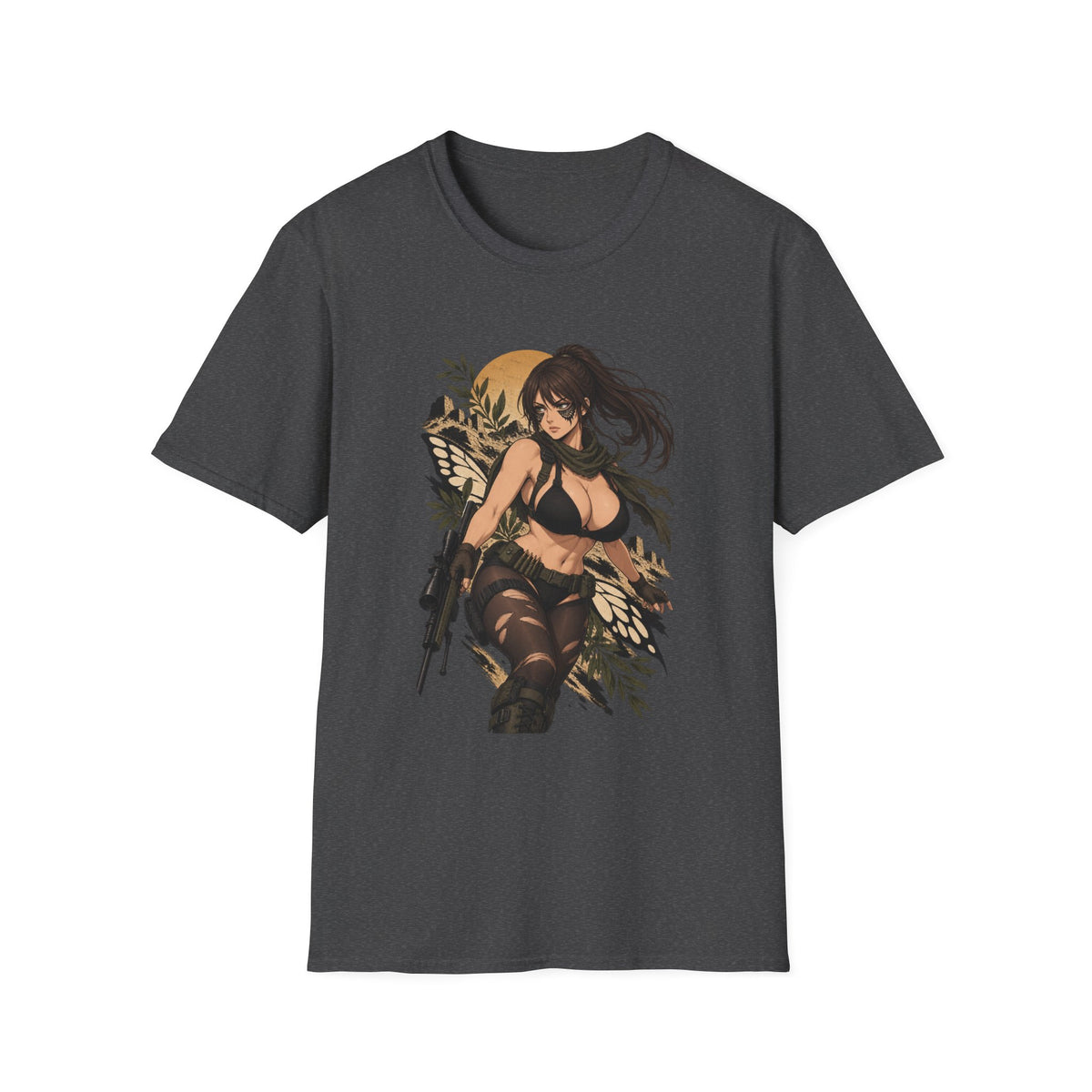 Quiet | Sexy Metal Gear Pin Up Girl | Anime Style Sniper Girl T-Shirt