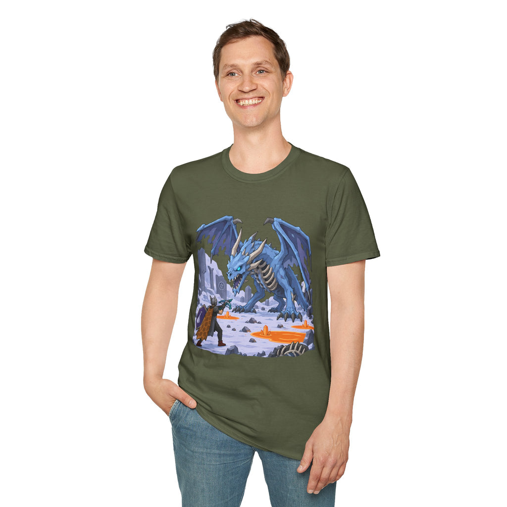 Vorkath Blue Ice Dragon T-Shirt - Fantasy Dragon Graphic Tee