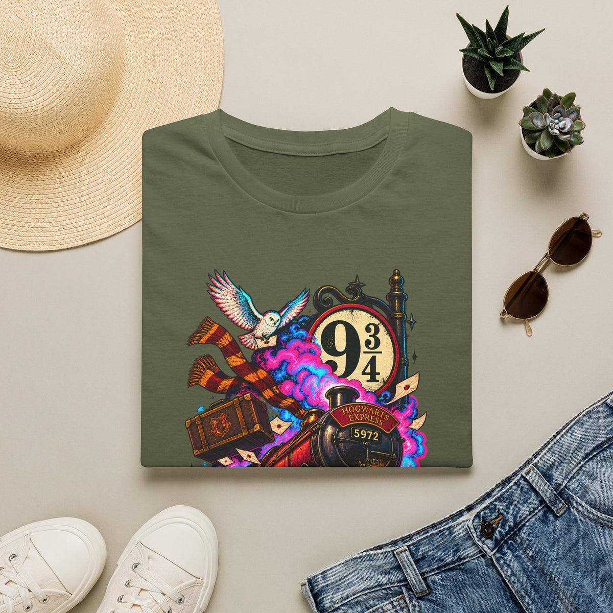 Running Late | Platform 9 and 3/4 | Harry Potter Graphic T-Shirt